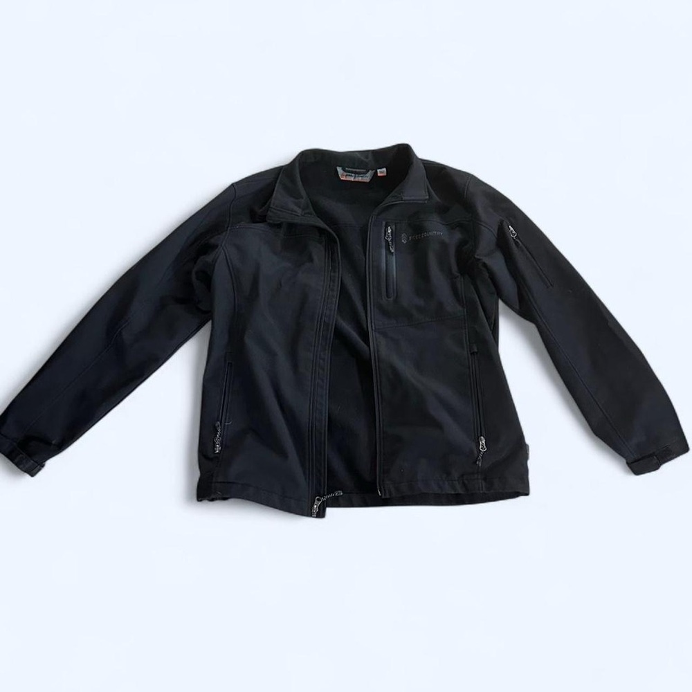 Free Country Men's Black Windbreaker Jacket